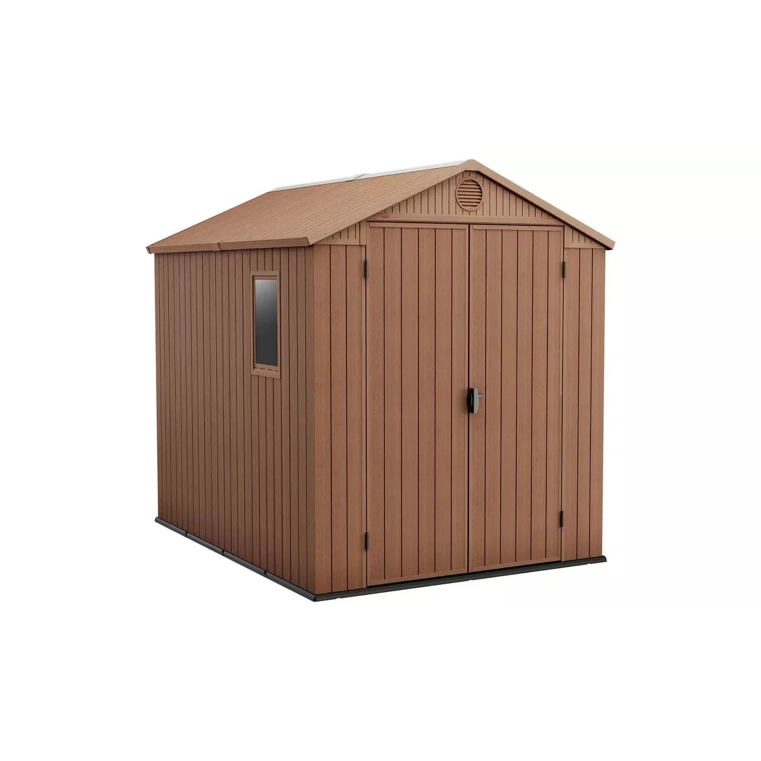 Keter 6’x8′ Darwin Heavy Duty Plastic Garden Shed – Brown