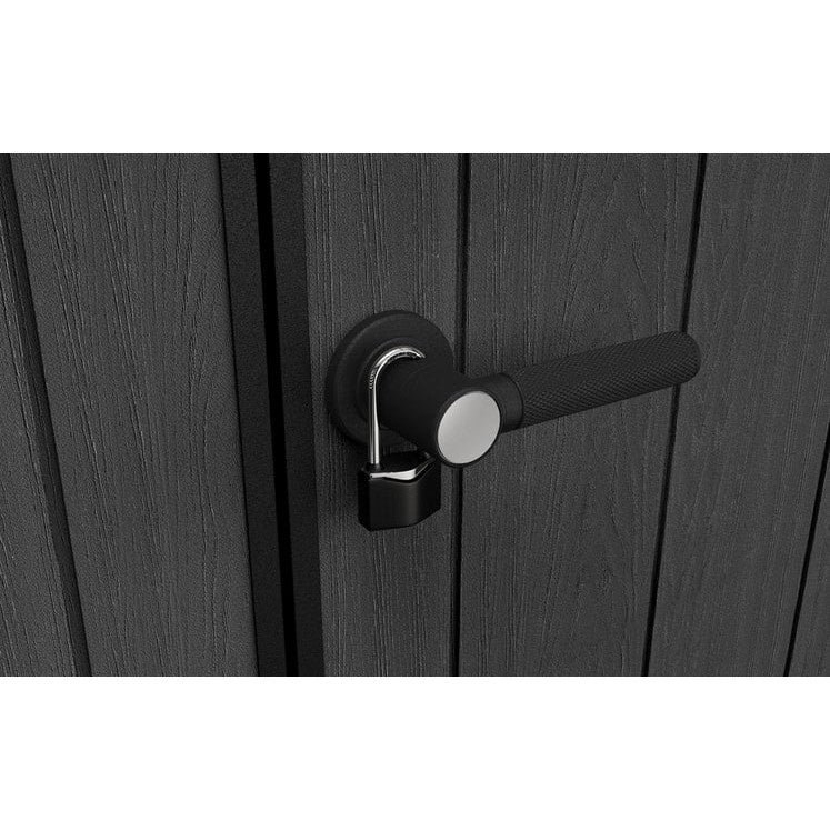 Keter 7’x 7′ Cortina Heavy Duty Plastic Pent Shed – Dark Grey - Image 2