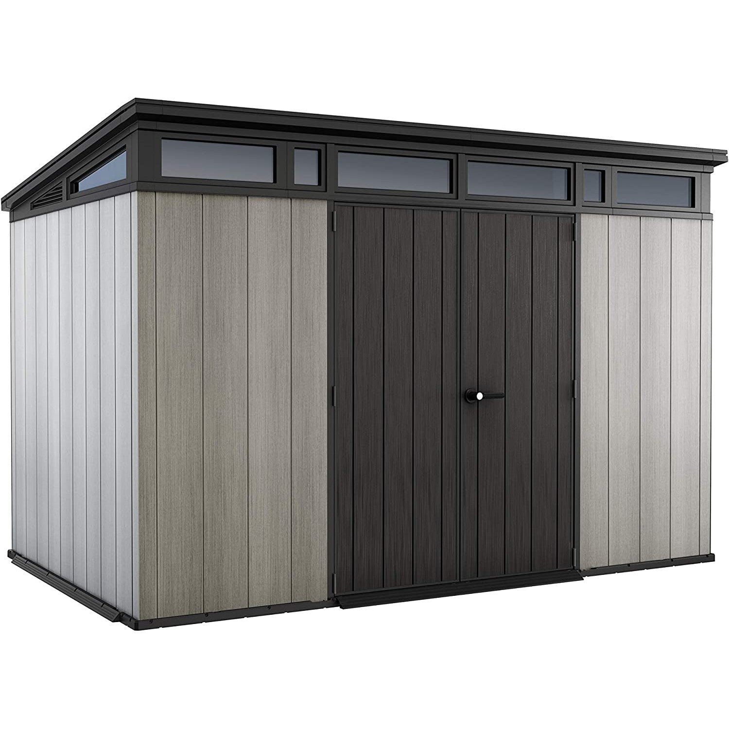 Keter 11’x 7′ Artisan Heavy Duty Plastic Pent Shed – Grey