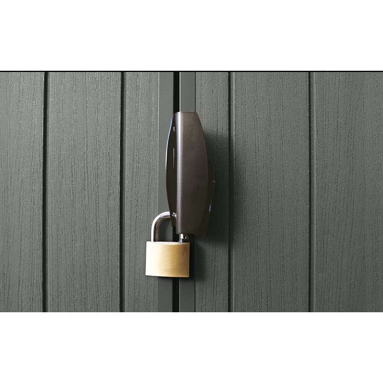 Keter 4’x6′ Darwin Heavy Duty Plastic Garden Shed – Green - Image 3