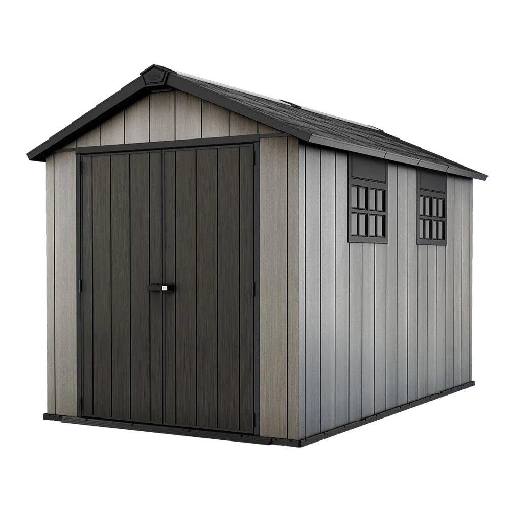 Keter 7.5′ x 11′ Oakland Heavy Duty Plastic Shed – Grey - Image 4