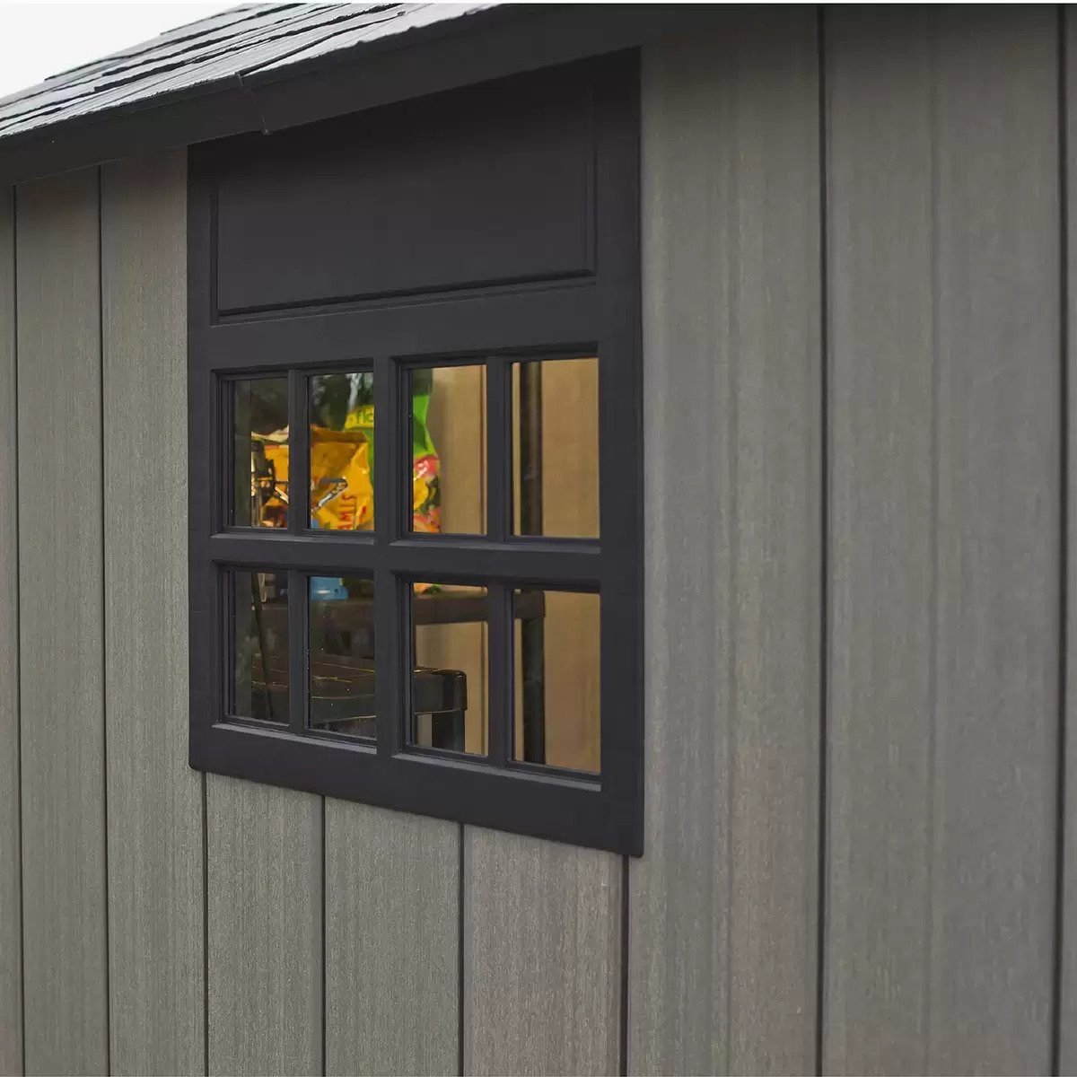 Keter 7.5′ x 9′ Oakland Heavy Duty Plastic Shed – Grey - Image 7