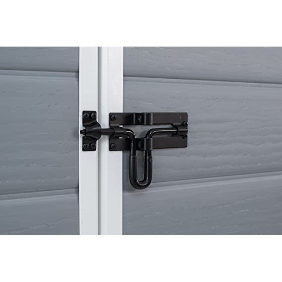 Keter 6′ x 6′ Manor Plastic Pent Garden Storage Shed – Grey - Image 7