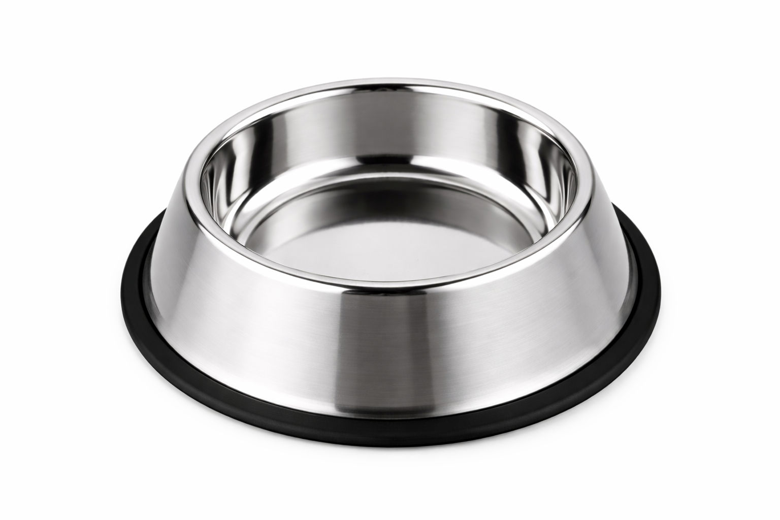Non-Slip Stainless Steel Dog Food and Water Bowl – Durable, Anti-Spill Pet Dish with Rubber Base for Stability
