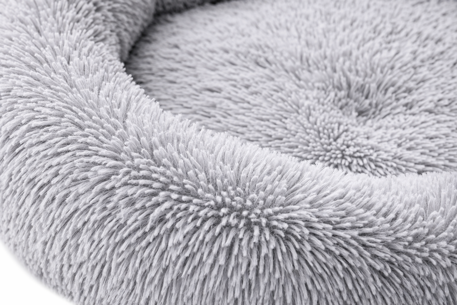 Comfortable Round Pet Bed – Soft Plush Dog and Cat Cushion with Raised Edges for Ultimate Comfort - Image 3