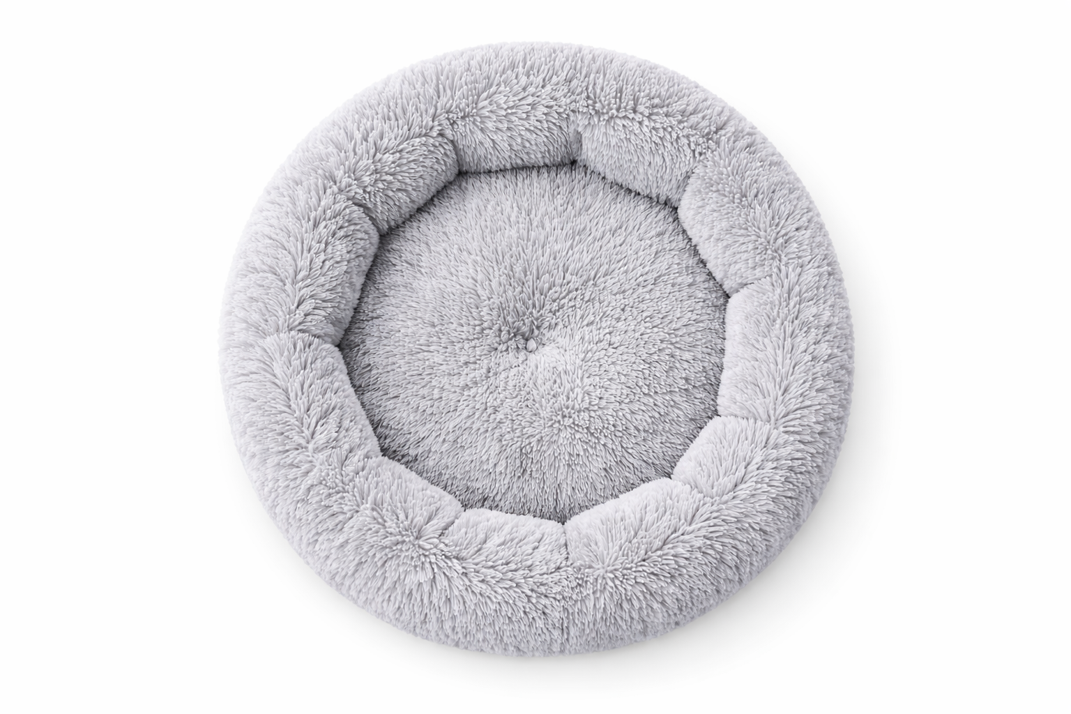 Comfortable Round Pet Bed – Soft Plush Dog and Cat Cushion with Raised Edges for Ultimate Comfort - Image 2